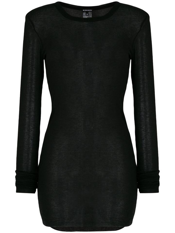 Ann Demeulemeester Longsleeved T-shirt - Black