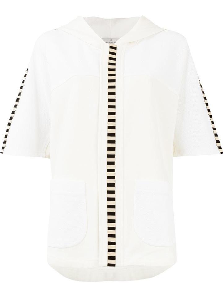 Maison Ullens Short Sleeved Hoodie - White