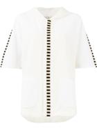 Maison Ullens Short Sleeved Hoodie - White