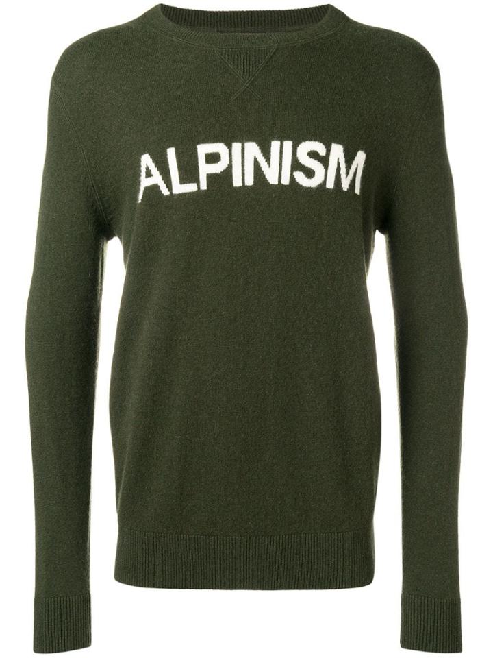 Ron Dorff Slogan Patch Sweater - Green