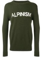 Ron Dorff Slogan Patch Sweater - Green