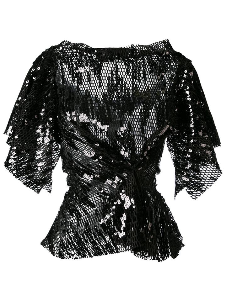 Talbot Runhof Marlec Blouse - Black