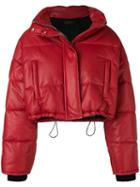 Amiri Cropped Puffer Jacket - Red