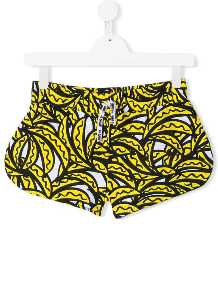 Stella Mccartney Kids Teen Bananas Print Shorts - Yellow