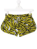 Stella Mccartney Kids Teen Bananas Print Shorts - Yellow