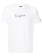 Yohji Yamamoto Embroidered Signature T-shirt - White