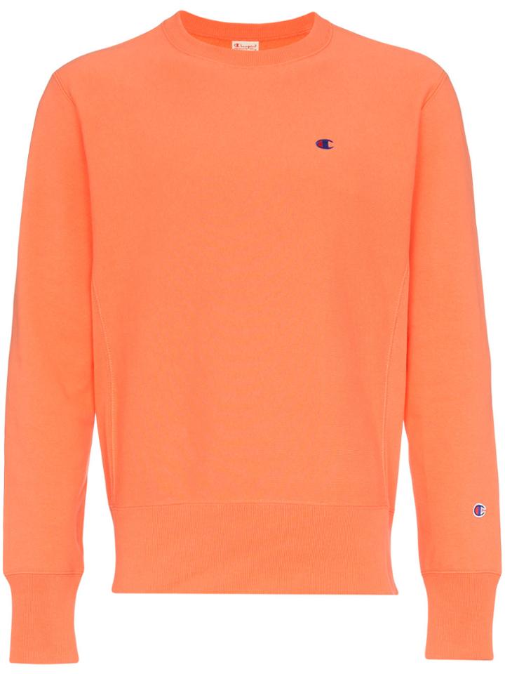 Champion Orange Reverse Weave Sweatshirt - Yellow & Orange