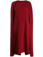 Stella Mccartney Cape Dress - Red
