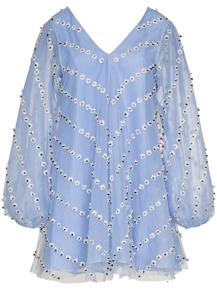 Ganni Gnni Roselfeld Sqn Vn Ls Drs - Blue