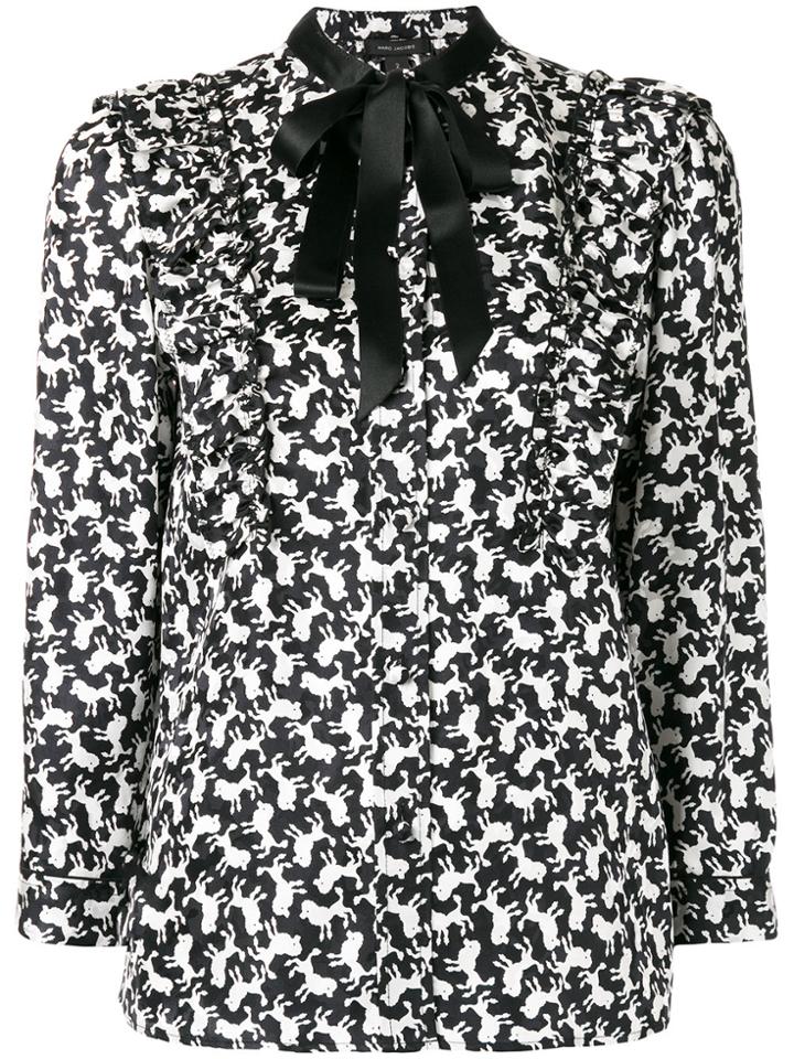 Marc Jacobs Poodle Print Shirt - Black