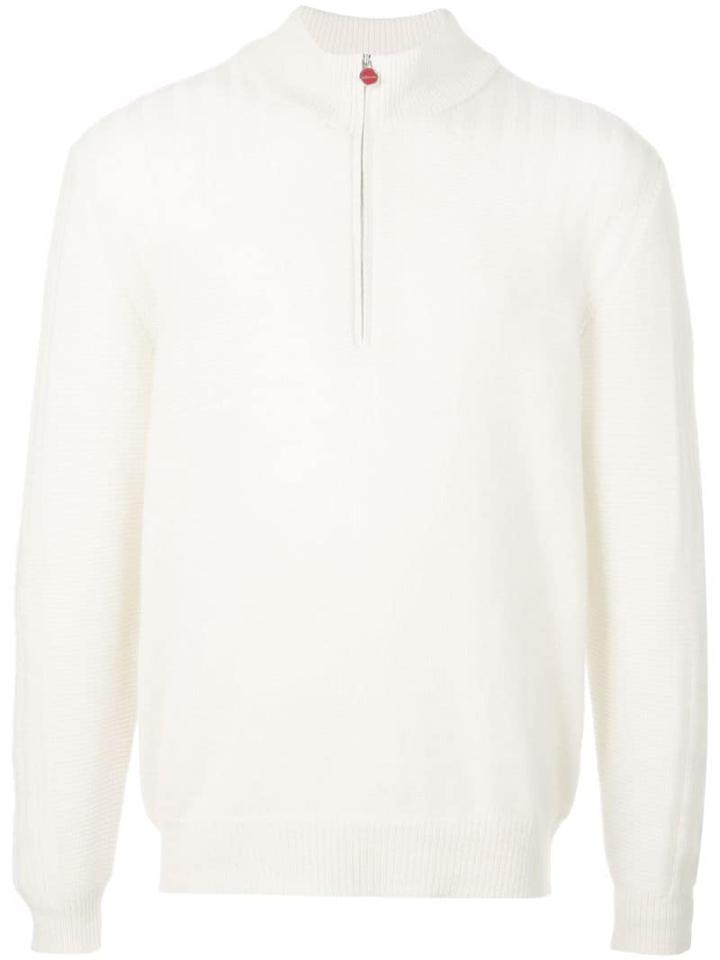 Kiton High Neck Sweater - White