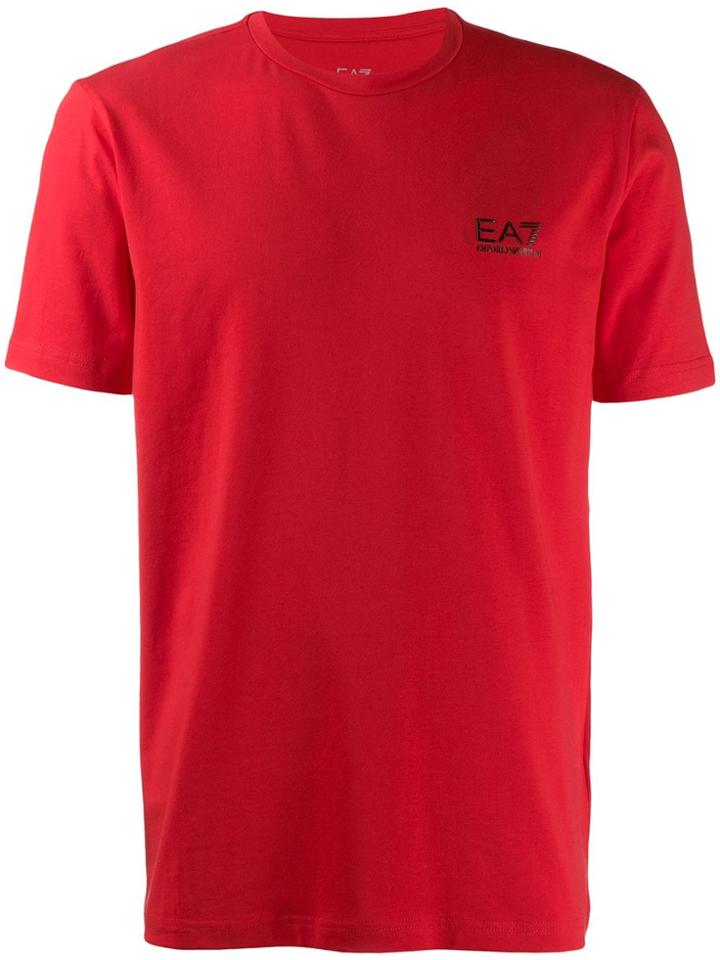 Ea7 Emporio Armani Printed Logo T-shirt - Red