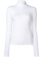 Calvin Klein 205w39nyc Turtle-neck Fitted Sweater - White