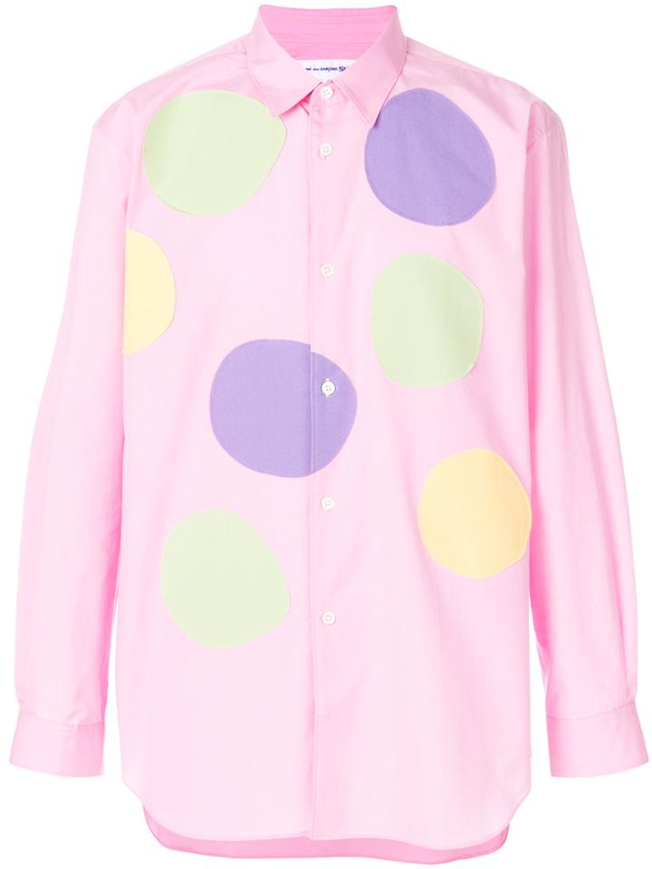 Comme Des Garçons Shirt Spotted Shirt - Pink & Purple