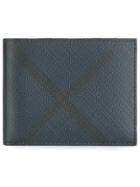 Burberry Plaid Portfolio Wallet - Blue
