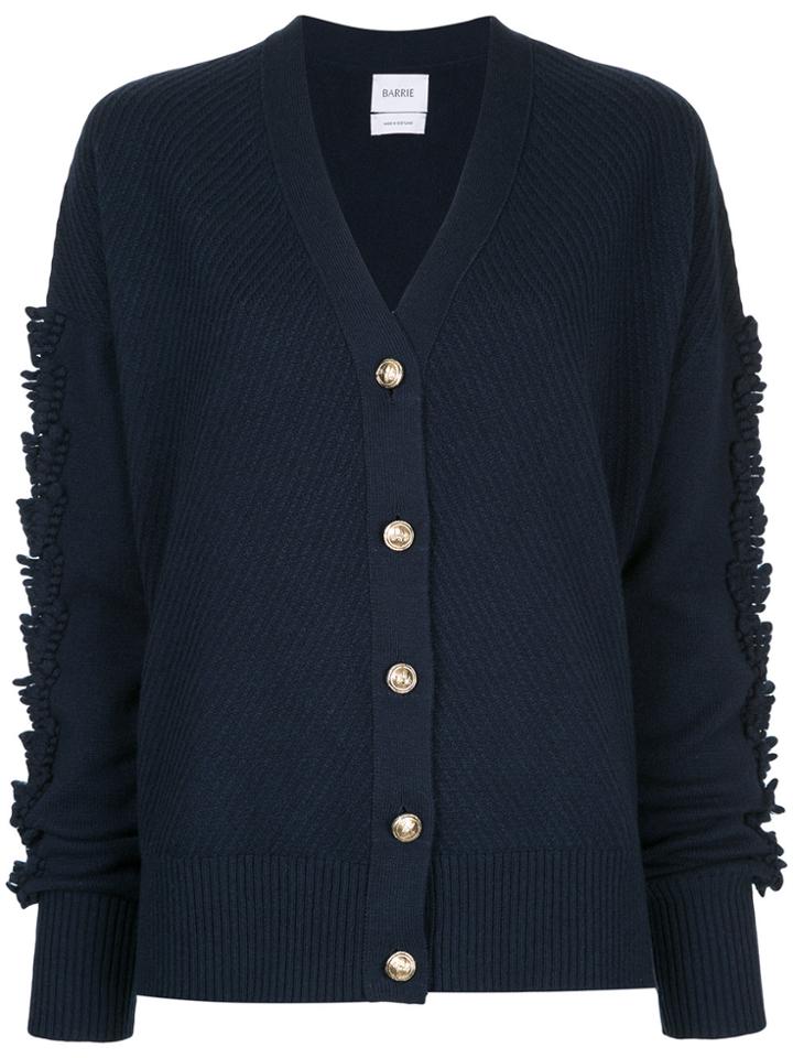 Barrie Fringed Detailed Cardigan - Blue