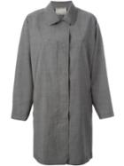 Lanvin Raw Edge Coat, Women's, Size: 36, Grey, Mohair/wool