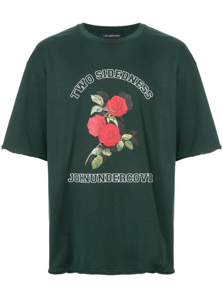 Johnundercover Logo T-shirt - Green