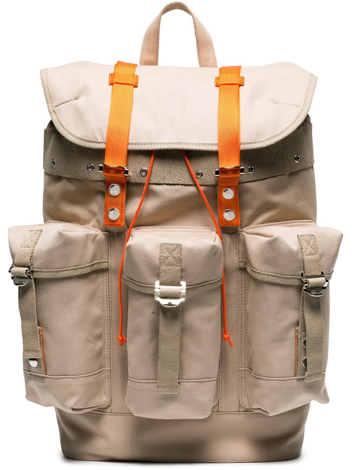 Sacai Backpack With Front Pockets - Nude & Neutrals