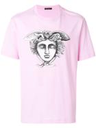 Versace Medusa Printed T-shirt - Pink & Purple