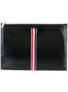 Thom Browne Contrast Stripe Clutch