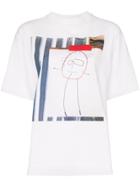 Plan C Graphic Print Cotton T-shirt - White