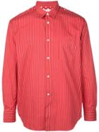 Supreme Supreme X Cdg Striped Shirt - Red