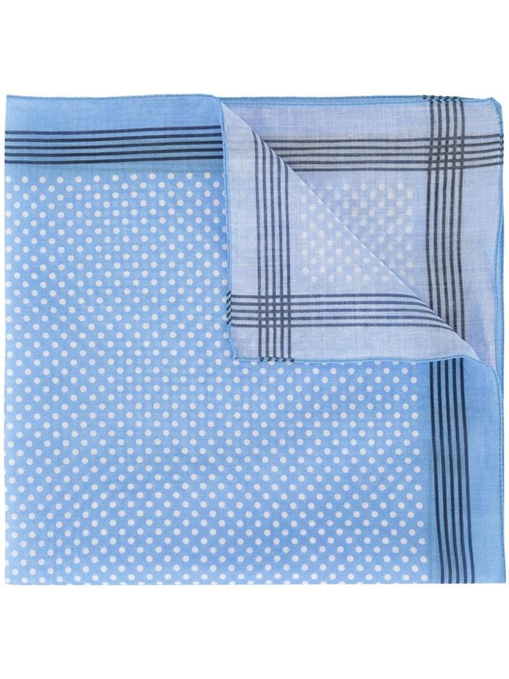 Jejia Polka Dot Scarf - Blue