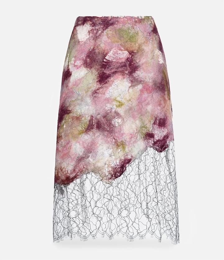 Christopher Kane Felted Lace Skirt