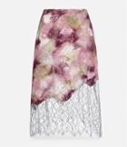 Christopher Kane Felted Lace Skirt
