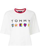 Tommy Hilfiger Logo Cropped Top - White