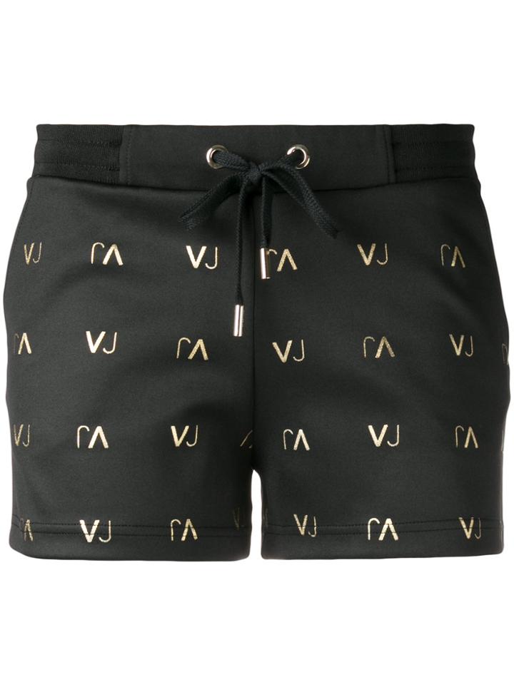 Versace Jeans Logo Print Shorts - Black