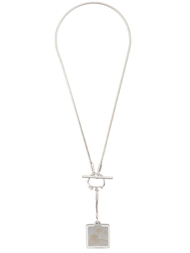 Ambush Palm Three Plaquet Necklace - Silver