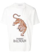 Pierre Balmain Tiger Print T-shirt - White
