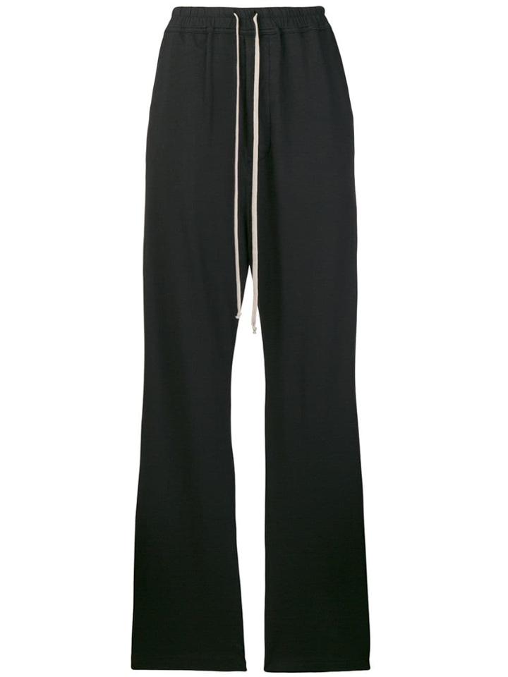 Rick Owens Drkshdw Wide Leg Drawstring Trousers - Black