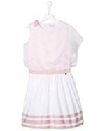 Lanvin Enfant Teen Two-tone Flared Dress - Pink