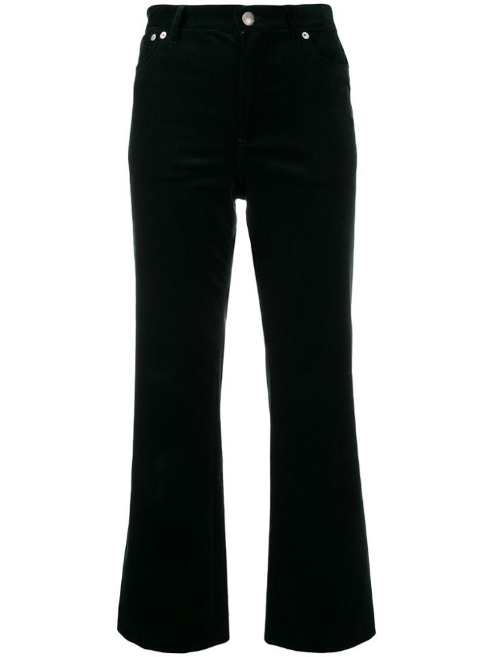A.p.c. Cropped Trousers - Green