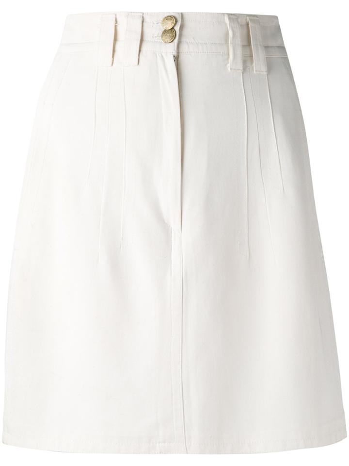 Jil Sander Vintage A-line Skirt - Nude & Neutrals