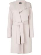 Joseph - Belted Single Breasted Coat - Women - Cotton/cashmere/wool - 40, Pink/purple, Cotton/cashmere/wool