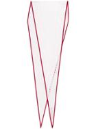 Haider Ackermann Stencil Cut Scarf - White