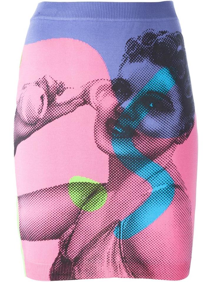 Jeremy Scott Pin-up Print Skirt