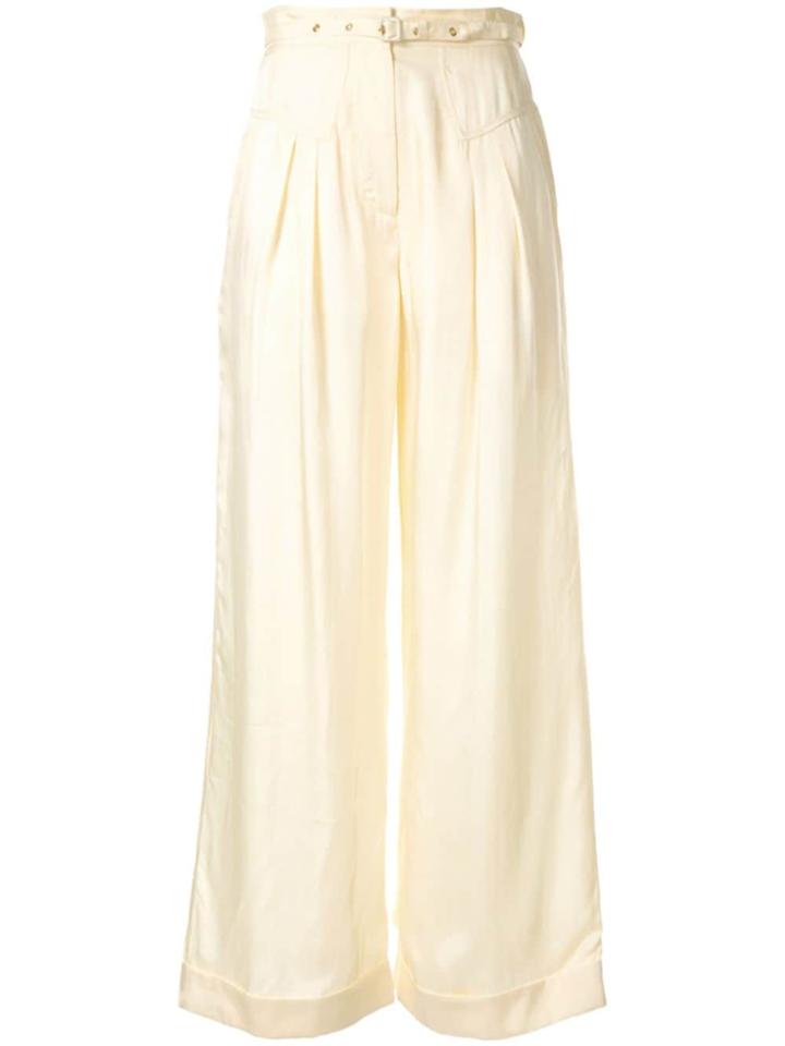 Alice Mccall Favour Wide-leg Trousers - Neutrals