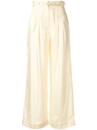 Alice Mccall Favour Wide-leg Trousers - Neutrals