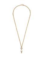 Gucci Gg Faux Pearl Necklace - Gold