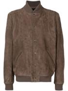 Salvatore Santoro Button-down Bomber Jacket - Brown