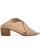 Marsèll Cross Strap Mules - Nude & Neutrals