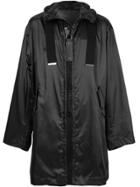 Maison Mihara Yasuhiro Oversized Zip Raincoat - Black
