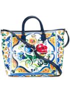 Dolce & Gabbana Majolica Print Shopper Tote