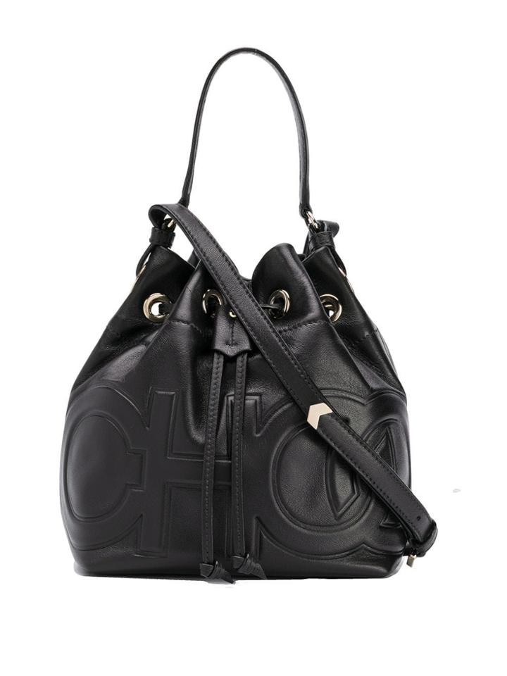Jimmy Choo Juno Choo Bucket Bag - Black