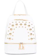 Baldinini Embellished Backpack - White